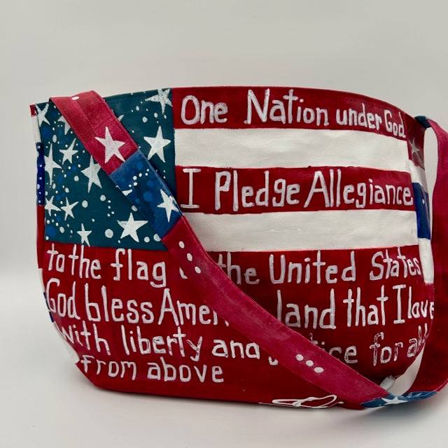 Pledge of Allegiance Flag Tote