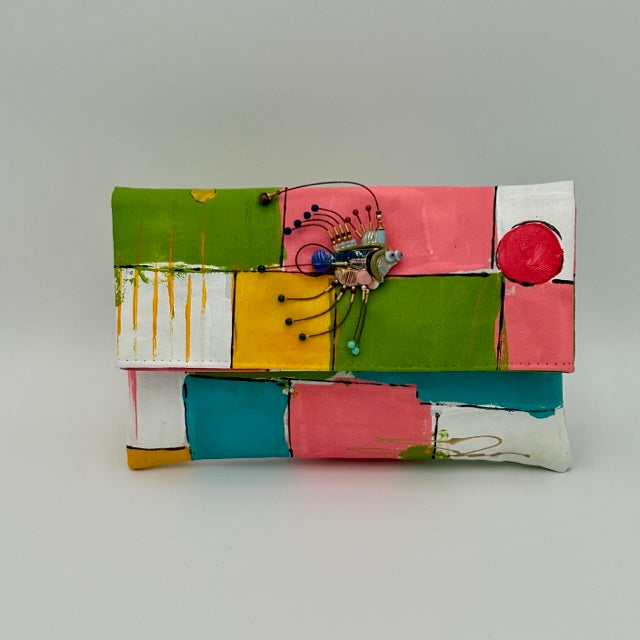 Palm Beach Mini Clutch with Fish