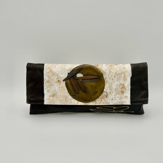 Asian Abstract with Vintage Medallion