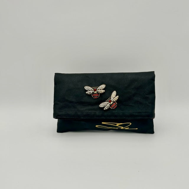 Square Black with Pair of Bees