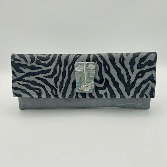 Silver Black Zebra with Mask