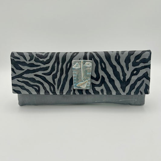 Silver Black Zebra with Mask