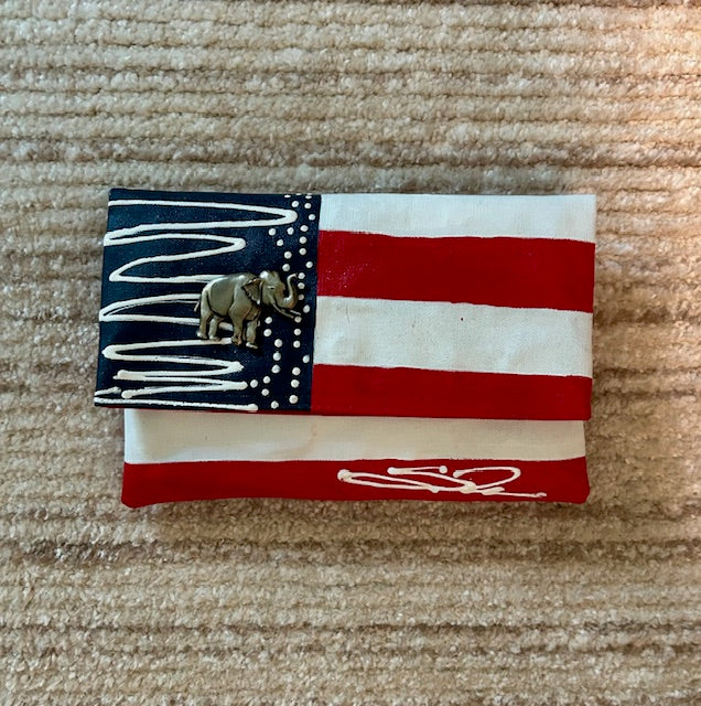 American Flag Clutch