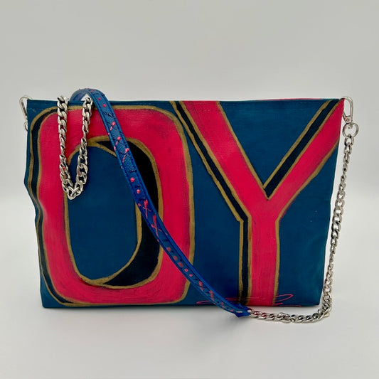 OY Crossbody with leather painted strap