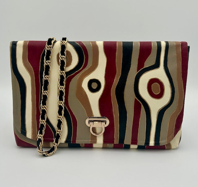 60s Burgundy Sophia Crossbody