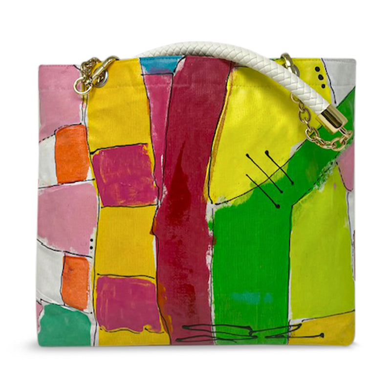 Abstract Multi-Colored Tote / Overnighter