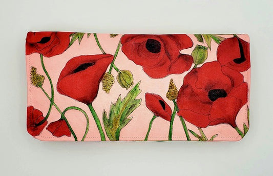 Poppies Clutch in Red