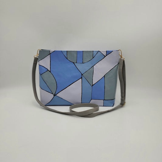 SALE: Lizzy Tote Geometric Blue