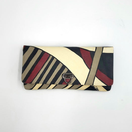 60s Retro  Burgundy Clutch
