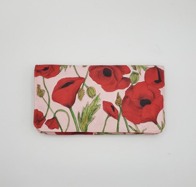 Poppies Clutch in Red