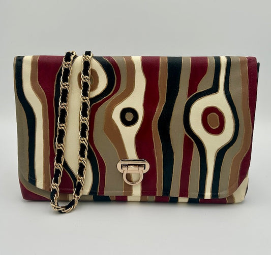 60s Burgundy Sophia Crossbody
