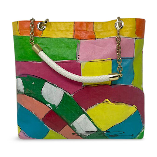 Abstract Multi-Colored Tote / Overnighter