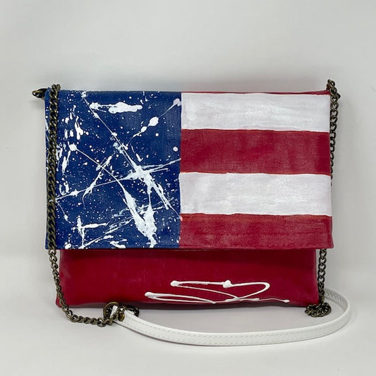 Crossbody Flag in Splatter